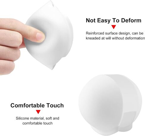 PULUZ Silicone Lens Cover for Insta360 X3 Invisible Dive Housing Case, Protective Lens Cap Flexible Lens Guard Protector Cover for Insta360 X4 Action Camera Diving Case Accessories Red in Saudi Arabia