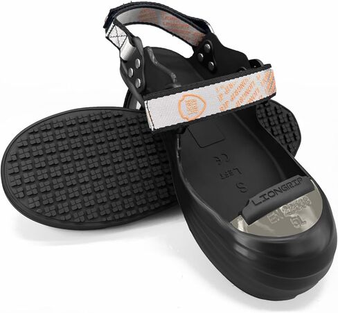 LG09 CE & ASTM أغطية أحذية مقاومة للانزلاق | SRO مضاد للانزلاق | خفيفة الوزن تيتانيوم سبيكة اصبع القدم | أغطية التمهيد للماء للماء للرجال/النساء (34-48) (S （US4-7 ， النساء）) in Kuwait