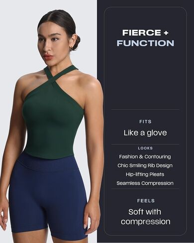 Aoxjox Workout Kinetic Seamless Shorts for Women Tummy Control High Waisted Hidden Scrunch Athletic Running Yoga Short 6“ in Saudi Arabia