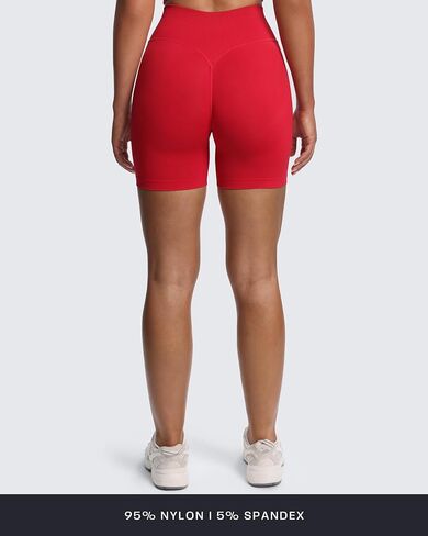 Aoxjox Workout Kinetic Seamless Shorts for Women Tummy Control High Waisted Hidden Scrunch Athletic Running Yoga Short 6“ in Saudi Arabia
