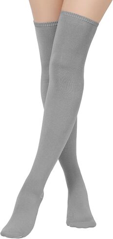 Century Star Womens Thigh High Socks Thin Stripes Over Knee High Stocking for Women Casual Long Thigh High Tights Boot Socks in Kuwait