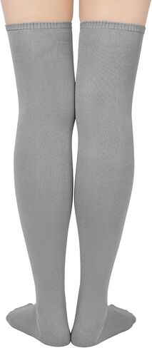 Century Star Womens Thigh High Socks Thin Stripes Over Knee High Stocking for Women Casual Long Thigh High Tights Boot Socks in Kuwait