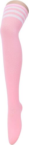 Century Star Womens Thigh High Socks Thin Stripes Over Knee High Stocking for Women Casual Long Thigh High Tights Boot Socks in Kuwait