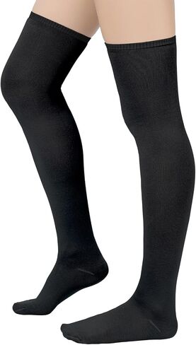 Century Star Womens Thigh High Socks Thin Stripes Over Knee High Stocking for Women Casual Long Thigh High Tights Boot Socks in Saudi Arabia