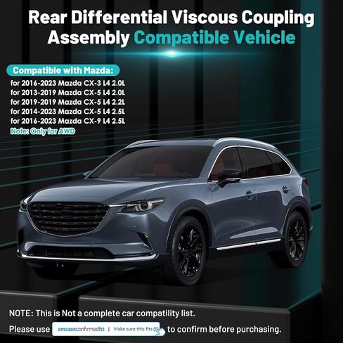 KE01-27-97X مجموعة اقتران لزج التفاضلية الخلفية الملائمة لماكدا CX-5 CX-9 CX-3 2.0L 2.2L 2.5L AWD 2013-2023 ناقل حركة أوتوموتيف مجموعة اقتران ke012797x ، key02797x in Saudi Arabia