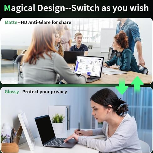 [2 PACK] Computer Privacy Screen 24 Inch 16:9 Widescreen Monitor, Computer Screen Privacy Shield, Removable Anti Glare Anti Scratch Blue Light Protector Film, Data Confidentiality Shield in Saudi Arabia
