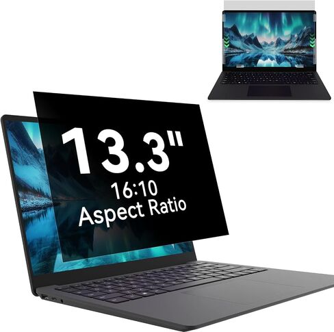 [2 PACK] Computer Privacy Screen 24 Inch 16:9 Widescreen Monitor, Computer Screen Privacy Shield, Removable Anti Glare Anti Scratch Blue Light Protector Film, Data Confidentiality Shield in Saudi Arabia