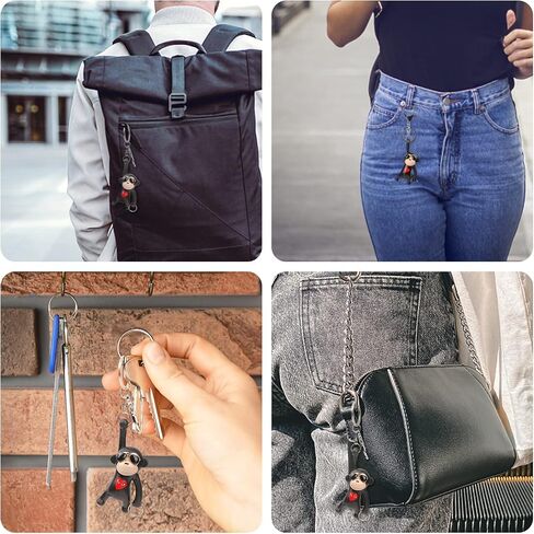YGMONER Cool Monkey Banana Keychains Car Keys Holder Backpack Pendant Charm in Saudi Arabia