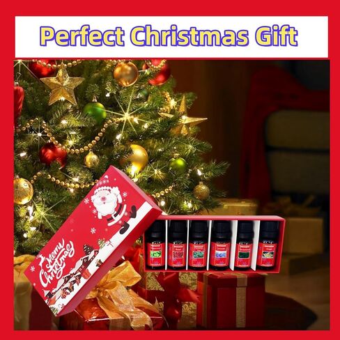 Christmas Essential Oils Set,Holiday Essential Oils for Oil Solubility Scent Diffuser,Christmas Candle/Soap Making Supplies in Saudi Arabia
