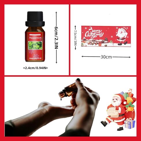 Christmas Essential Oils Set,Holiday Essential Oils for Oil Solubility Scent Diffuser,Christmas Candle/Soap Making Supplies in Saudi Arabia