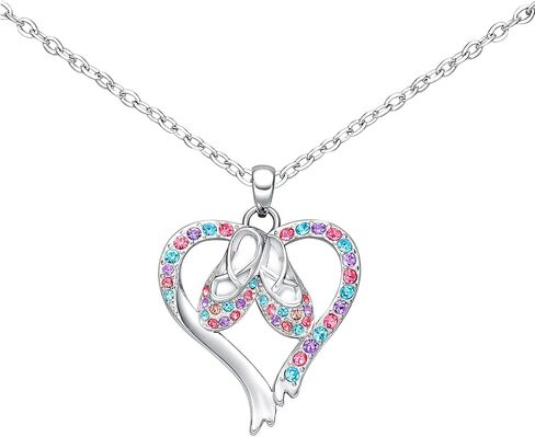 Ballerina Necklace Gifts for Girls, Dance Recital Gifts for Girl Birthday Graduation Christmas Gifts, Jewelry for Girls in Saudi Arabia