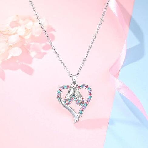 Ballerina Necklace Gifts for Girls, Dance Recital Gifts for Girl Birthday Graduation Christmas Gifts, Jewelry for Girls in Saudi Arabia