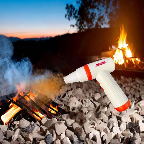 ASEMI High-Speed Turbo Air Duster, Multifunctional Portable Rechargeable USB,100000RPM 4.5h Endurance Hand Held Duster, Mini Car Home Cleaning Camping Tools,Flashlight with LED Bulb Outdoor (ORANGE) in Kuwait