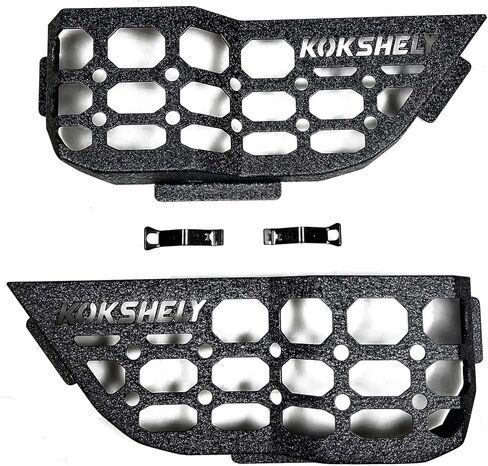 لوحات الباب الأمامي الجيب Molle متوافقة مع 2018-2024 Wrangler JL 2/4 Door & 2020-2024 Gladiator JT | زغب السطح | ودية للجلد | مربع تخزين الصلب يحل محل الشبكة التراكية الضعيفة in Kuwait