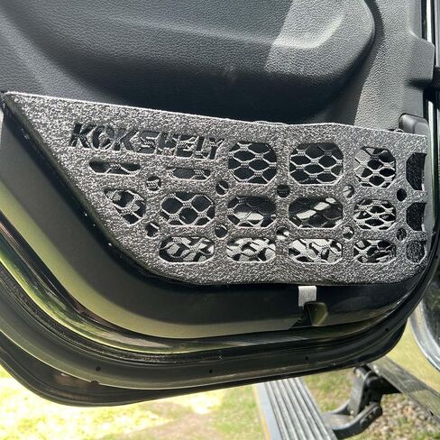 لوحات الباب الأمامي الجيب Molle متوافقة مع 2018-2024 Wrangler JL 2/4 Door & 2020-2024 Gladiator JT | زغب السطح | ودية للجلد | مربع تخزين الصلب يحل محل الشبكة التراكية الضعيفة in Kuwait