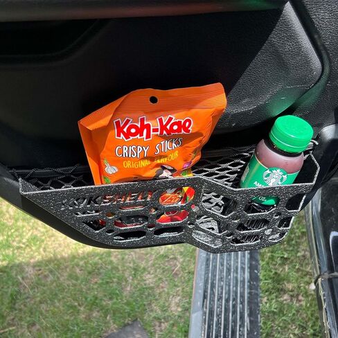 لوحات الباب الأمامي الجيب Molle متوافقة مع 2018-2024 Wrangler JL 2/4 Door & 2020-2024 Gladiator JT | زغب السطح | ودية للجلد | مربع تخزين الصلب يحل محل الشبكة التراكية الضعيفة in Kuwait