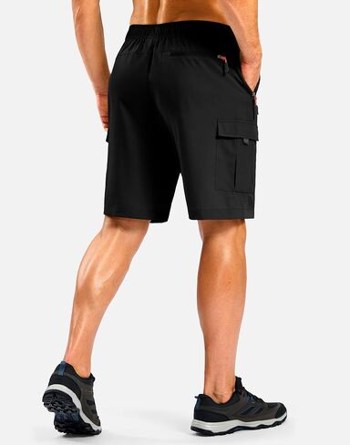 Pudolla Men's Hiking Cargo Shorts with 5 Pockets Lightweight 9" Outdoor Work Casual Shorts for Men Travel Fishing in Saudi Arabia