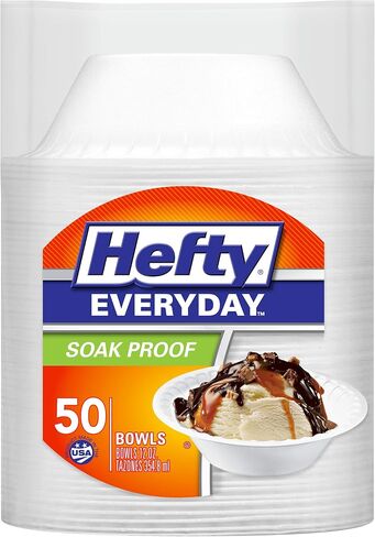 Hefty Everyday Soak-Proof Foam Compartment Tray, White, 9 x 11 Inch, 40 Count (Pack of 6) 240 Total in Saudi Arabia
