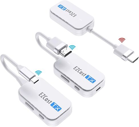 Wireless HDMI Transmitter and Receiver 5G, ANGEET Wireless HDMI Extender Streaming Video/Audio 50M/165FT Range from PC, Laptop, Camera, TV Box to Monitor, Projector, HDTV in Saudi Arabia