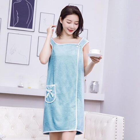 Women Women Wart Coral Fleece Bath Body Wrap Plans Bath Skirt Skirt Compe Resparbe Bathrobe Beach Spa Sauna Sling Shower Robe in Kuwait