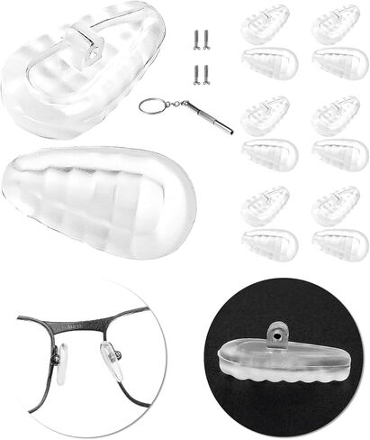 6 أزواج استبدال منصات الأنف لـ Oakley tincup ox3184 ox5099/tincup ox5094/oundsor 6 oo4106/constractor 8 oo4107/savitar oo6047/wingfold ox5101 ، قطع الأنف السيليكون الصافية ، in Saudi Arabia