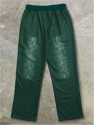 Men's Letter Graphic Sweatpants Drawstring Waist Straight Leg Casual Pants Loose Trousers Streetwear in Saudi Arabia