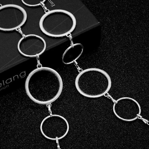 LIMHOO Metal Waist Chain for Women Rhinestone Chain Belt Crystal Waist Belt for Dress in Saudi Arabia