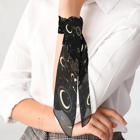 Silk Scarf for Women Square Satin Head Hair Wrap Breathable Lightweight Neck Scarves for Night Sleeping Handbag Accessories in Saudi Arabia