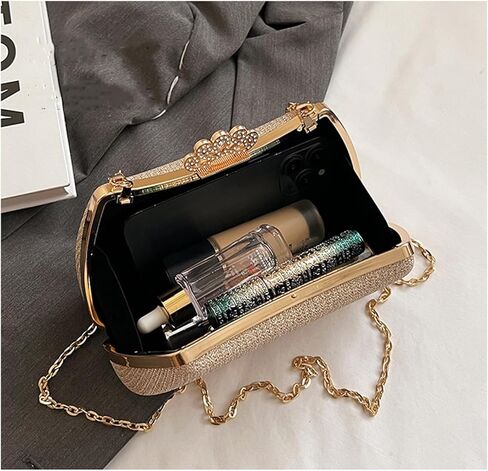 حقيبة ترتر قابض المساء في الحجر الراين ، امرأة متلألئة حقيبة يد رسمية مع سلسلة لحفل الزفاف in Kuwait