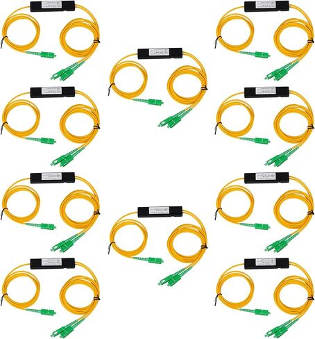 SC APC Fiber Optical Splitter 1x2(1 in 2 Out) Singlemode Fiber Pigtail for Network signal Distribution in Saudi Arabia
