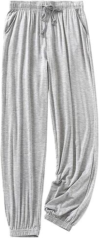 Women's Pajama Bottoms - Womens Pajama Pants,Comfortable Lounge Pajama Pants with Pockets and Elastic Waistband in Saudi Arabia