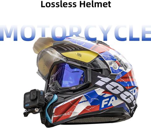 SKEZN Motorcycle Helmet Chin Mount Strap Compatible with GoPro Hero 12 Black, Hero 11/10/9/8 Black, AKASO/DJI Action Camera (3.9 * 3.9 * 2.4in) in Saudi Arabia