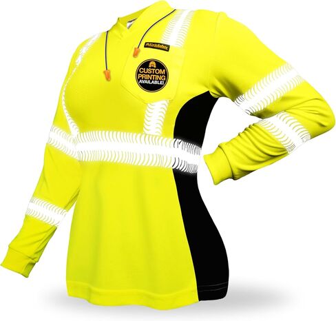 KwikSafety - Charlotte, NC - Vixen Hi Vis Long Sleeve Safety Shirt for Women [Angel Hair Reflective Tape] in Kuwait