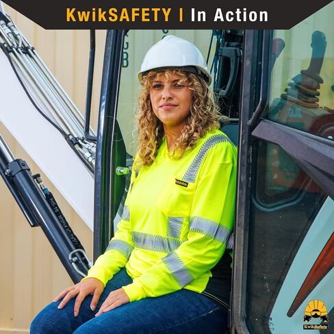 KwikSafety - Charlotte, NC - Vixen Hi Vis Long Sleeve Safety Shirt for Women [Angel Hair Reflective Tape] in Kuwait