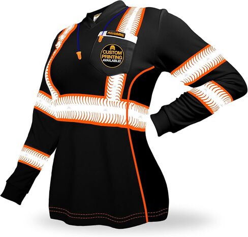 KwikSafety - Charlotte, NC - Vixen Hi Vis Long Sleeve Safety Shirt for Women [Angel Hair Reflective Tape] in Kuwait