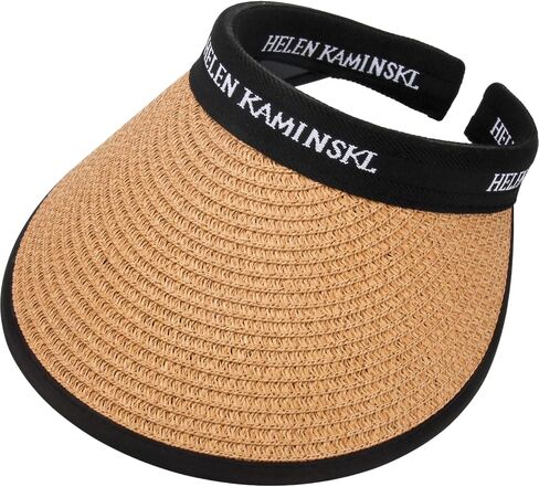 Women Straw Sun Visor Hat, Summer Wide Brim UV Protection Beach Cap Adjustable Sun Hat for Outdoor in Kuwait