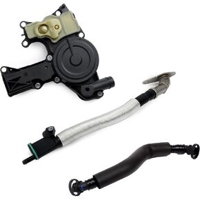 06H103495J 06H103495AE Engine Crankcase Vent Valve Oil Separator Breather Hose Kit Compatible With A4 A5 Quattro A6 A8 Q3 Q5 Seat