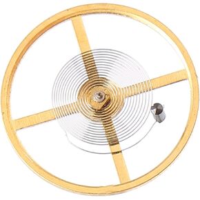 Watch Balance Wheel, Watch Repair Tool Kit 8205 Watch Movement Balance Wheel Alloy Full Swing Hairspring Watch Repair Parts Watch Repair Accessories Golden