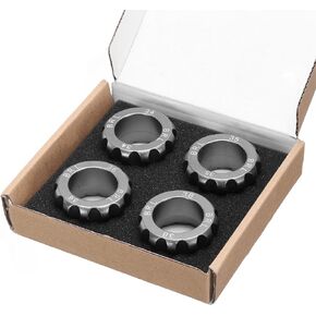 يموت Uxcell Watch Case فتاحة 4pcs ، فتحة المسمار المزيل المزيل في 34/35/36/38 مم إصلاح الساعات ، Chrome Steel Black
