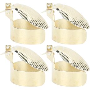 gernie 4PCS Candle Snuffer, Automatic Fire Extinguishing Swedish Candle Extinguisher, Candle Wick Snuffer Stopper, Wick Flame Snuffer for Putting Out Candle Flame Safely, for Candle, Gold