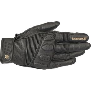 Alpinestars مجنونة ثمانية قفازات ، 2xl ، أسود/أسود