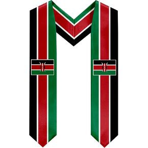 Kenya Flag Graduation Sash Graduation Stole
