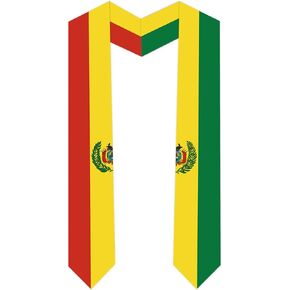 International Students Bolivia Country Graduation Stole Bolivia Country Flag Graduation Sash 5 X 72 Inches