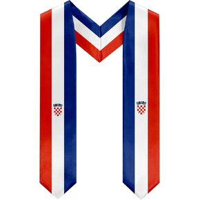 Croatia Graduation Scarf Sash Croatia Flag Graduation Sash Graduation Stole