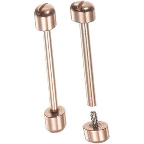 Internal Diameter 22mm Watch Screw Rod, Stainless Steel Screw Strap Watch Connection Rod Screw Pin, for Watch Strap Watch Repair Tool Silver - (2 Pcs)