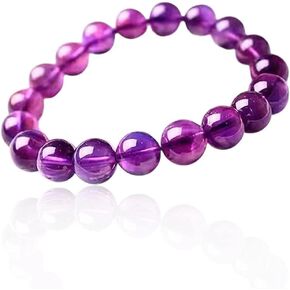Natural Amethyst Healing Bracelet – Handmade Gemstone Jewelry for Stress Relief, Protection, Spiritual Balance & Chakra Alignment – Spiritual Gift for Women & Men, Birthday & Special Occasions