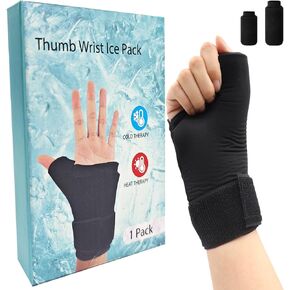 Wrist Ice Pack Wrap, Refreezable Gel Compression Support-Hand Ice Pack, Hot & Cold Compress-Ice Wrist Wrap Relief Pain for Carpal Tunnel, Arthritis, Tenosynovitis, Tendinitis, Swelling and Sprains