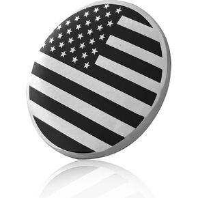 Front Hood American Flag Emblem Fits for BMW ، Trunk Trunk USA Flag Flag Badge Nameplate لـ X3 X5 X6 3 4 5 6 7 8 Series (Black ، 82mm)