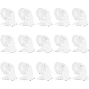 15Pcs Acrylic Bracelet Display Stand Clear Jewelry Storage Holder Bangle Organizer Rack Hand String Showcase Shelf for Watch Hair Ties