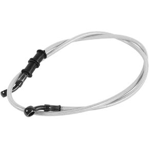 Keenso 500mm Pit Pike Bike Brake Brake ، Silver Motorcycle Braided Steel Brake Brake Oil Line Pipe Motocross Street Bikes (500mmsilver)
